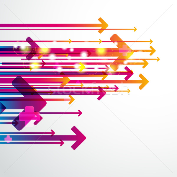 Abstract digital art background with arrows. Stock photo © OlgaYakovenko