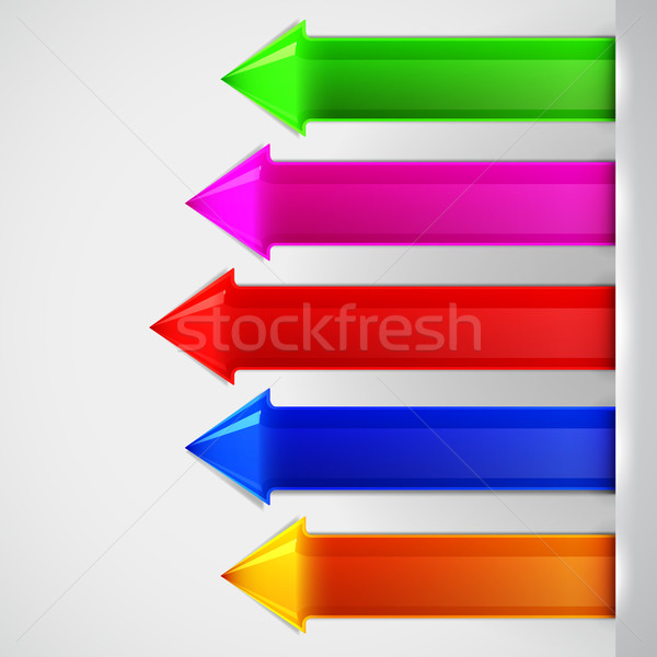 Arrows bookmarks. Vector Illustration  Stock photo © OlgaYakovenko