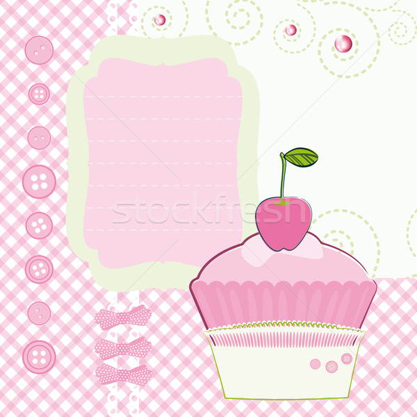 漫画 ケーキ 日 抽象的な 歳の誕生日 ストックフォト © OlgaYakovenko