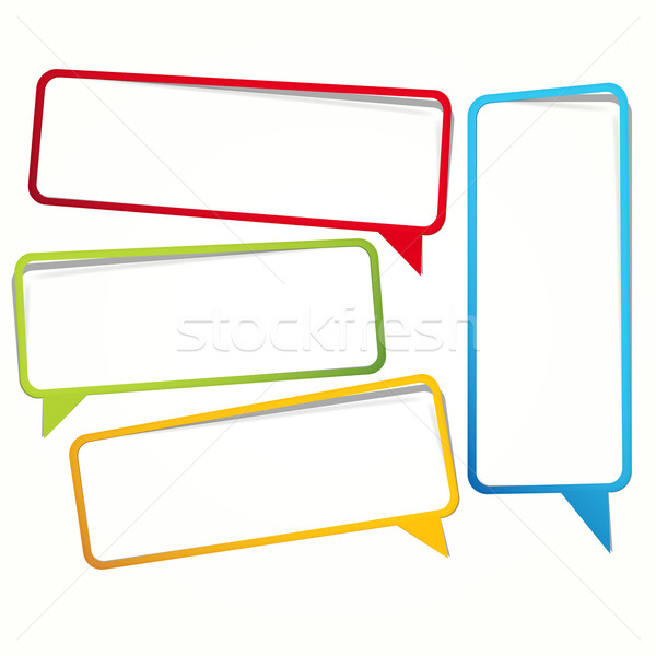 Long sticker in the form of an empty frame for your text. Stock photo © OlgaYakovenko