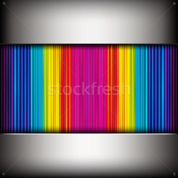 Vector abstract background with colorful metallic pipes. Stock photo © OlgaYakovenko