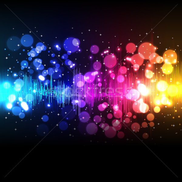 Vector music equalizer wave Stock photo © OlgaYakovenko