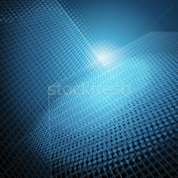 Abstract skyscrapers background. Vector illustration. Stock photo © OlgaYakovenko