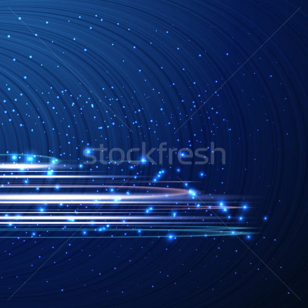 抽象 techno 設計 分子 藍色 質地 商業照片 © OlgaYakovenko