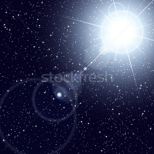 Hellen Sterne Himmel Licht Stock foto © OlgaYakovenko