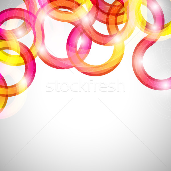 Curls abstract background in eps10 format. Stock photo © OlgaYakovenko