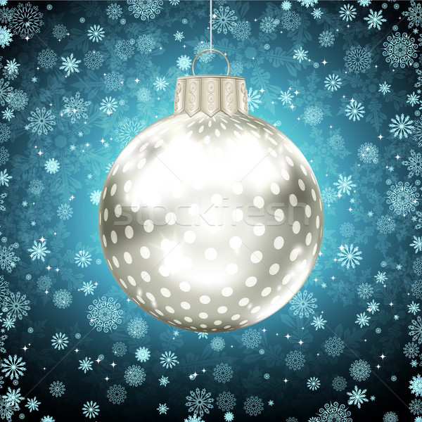 Stock foto: Weihnachten · Kugeln · glücklich · Design · Hintergrund · Sterne