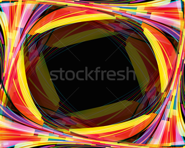 Rainbow vector techno web background. Stock photo © OlgaYakovenko