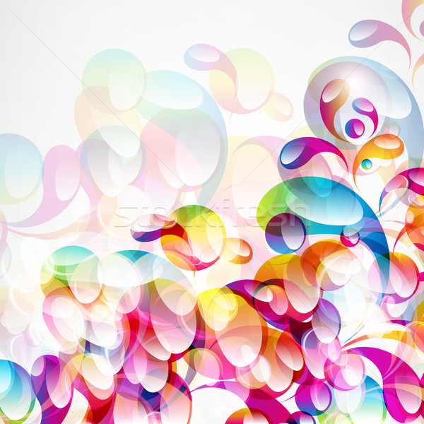 Abstract colorful arc-drop background. Vector.  Stock photo © OlgaYakovenko