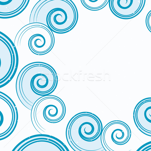 Vector background of abstract blue water waves. Stock photo © OlgaYakovenko