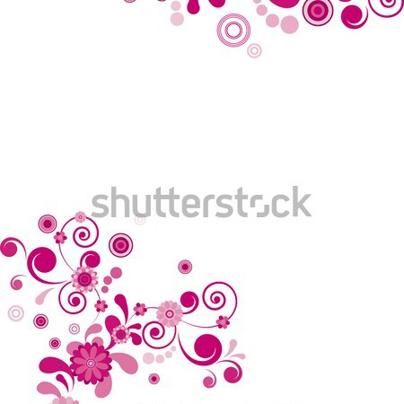 Stock photo: Vector. Floral frame.