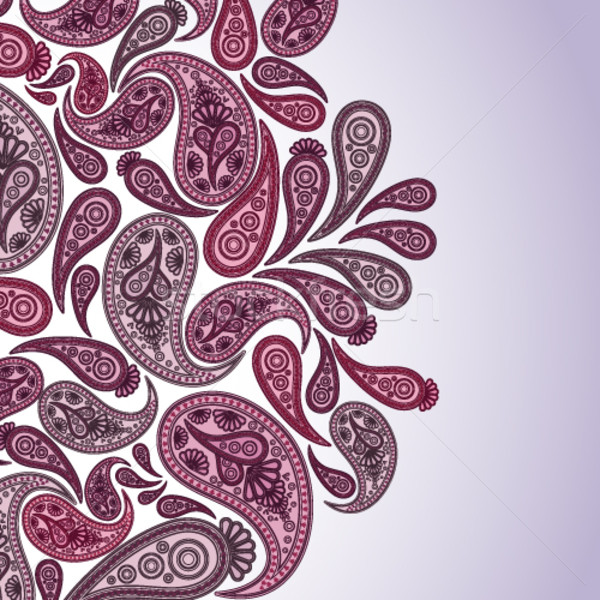 Paisley background with a space for your text Stock photo © OlgaYakovenko