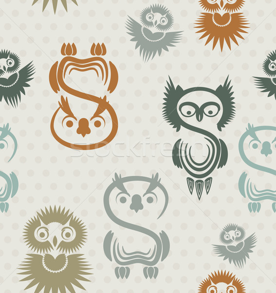 Owls neutru hârtie textură Imagine de stoc © OlgaYakovenko