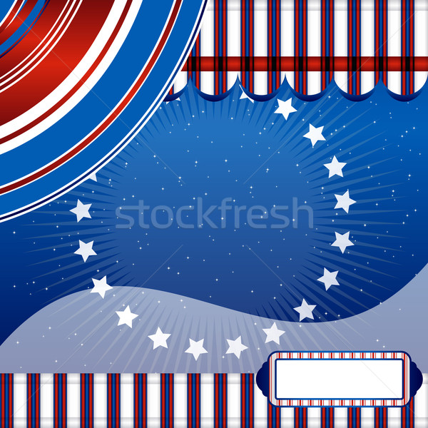 Stars And Stripes - Fourth of July ribbon background.  Stock photo © OlgaYakovenko