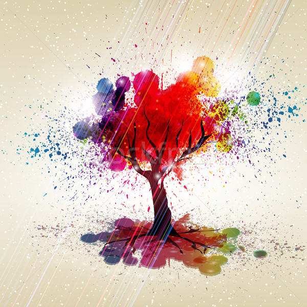 Abstract colorat copac coroană afaceri natură Imagine de stoc © OlgaYakovenko