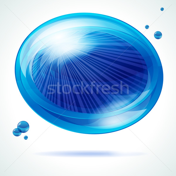 Vivid blue bubble. Stock photo © OlgaYakovenko