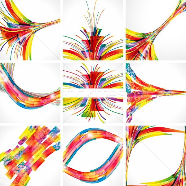 Abstract colorato sfondi elementi design eps10 Foto d'archivio © OlgaYakovenko