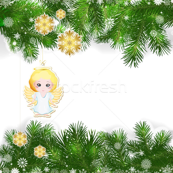 [[stock_photo]]: Noël · vert · arbre · de · noël · arbre