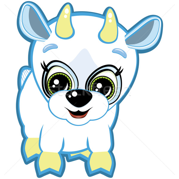 Little goat - one of the symbols of the Chinese horoscope Stock photo © OlgaYakovenko