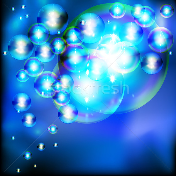 Abstract background with twinkling soap bubbles. Stock photo © OlgaYakovenko