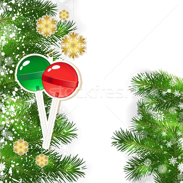 聖誕節 裝飾 綠色 聖誕樹 樹 商業照片 © OlgaYakovenko