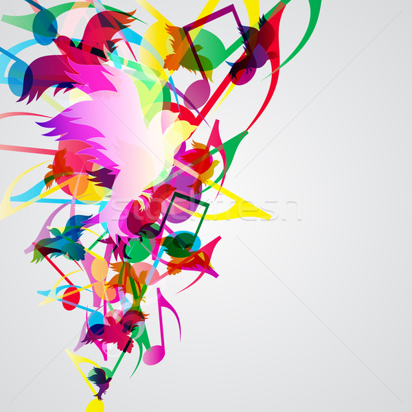 Kolorowy muzyki jasne musical projektu elementy Zdjęcia stock © OlgaYakovenko