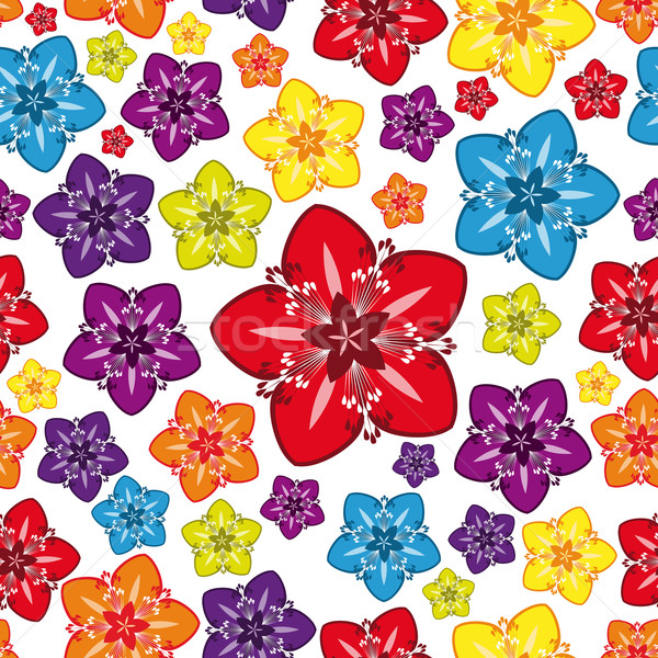 Vector Seamless Multicolor  Wallpaper. Stock photo © OlgaYakovenko