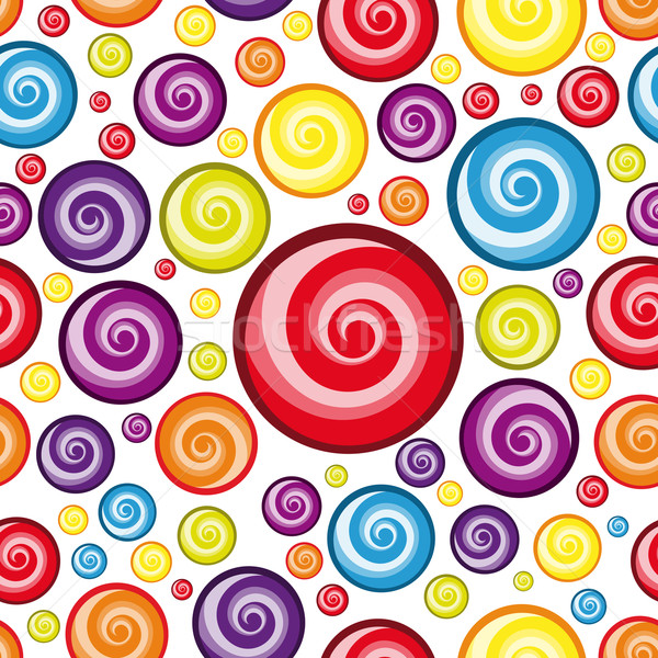 Vector Seamless Multicolor  Wallpaper. Stock photo © OlgaYakovenko