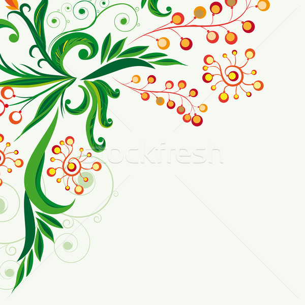 Vector illustration - Flowers. No blends. No gradient meshes. Stock photo © OlgaYakovenko