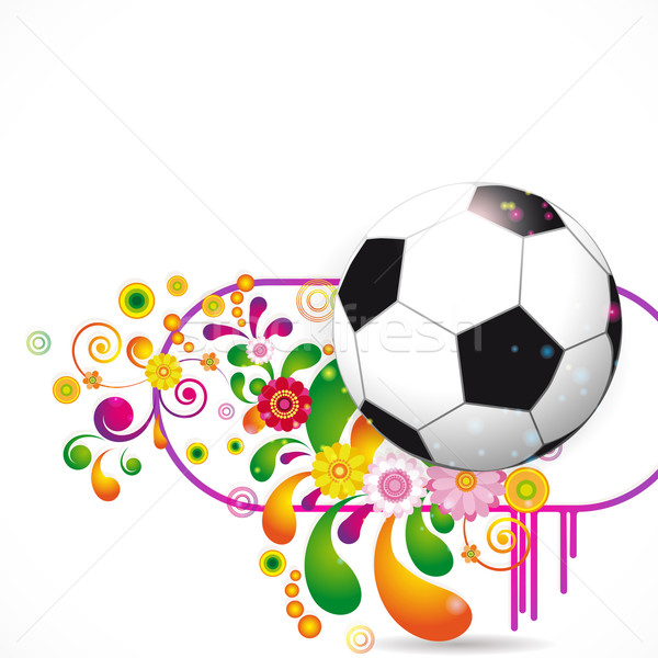 Soccer Ball vector background Stock photo © OlgaYakovenko