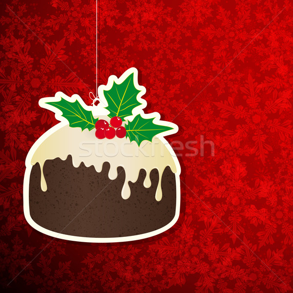 Christmas background with pudding. Stock photo © OlgaYakovenko