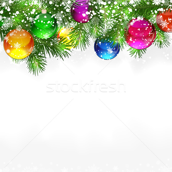 [[stock_photo]]: Noël · arbre · de · noël · art · vert · hiver