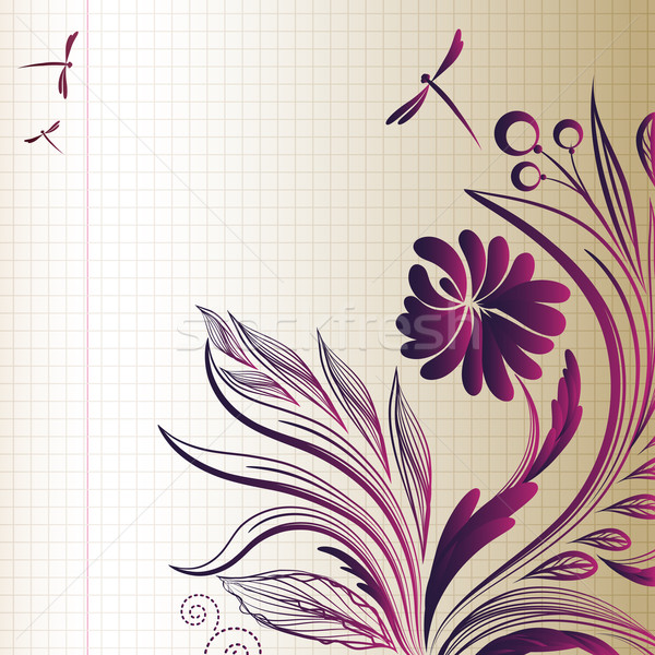 Vector schets bloem vector bloem illustratie boek Stockfoto © OlgaYakovenko