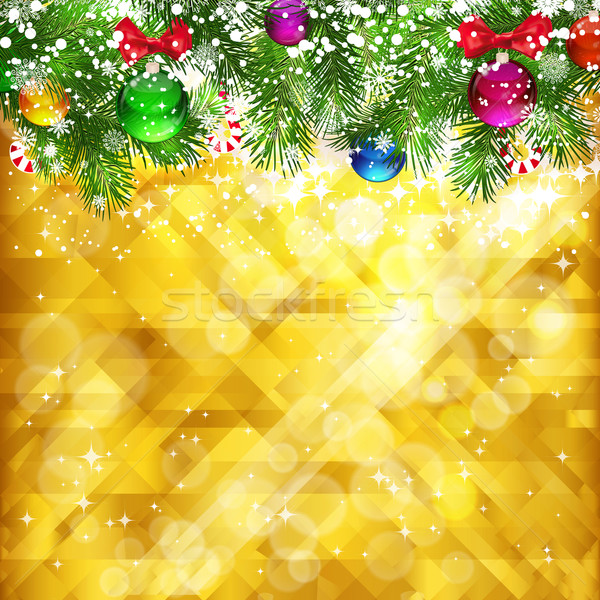 Stars golden background and place for your text , vector, EPS 10 Stock photo © OlgaYakovenko