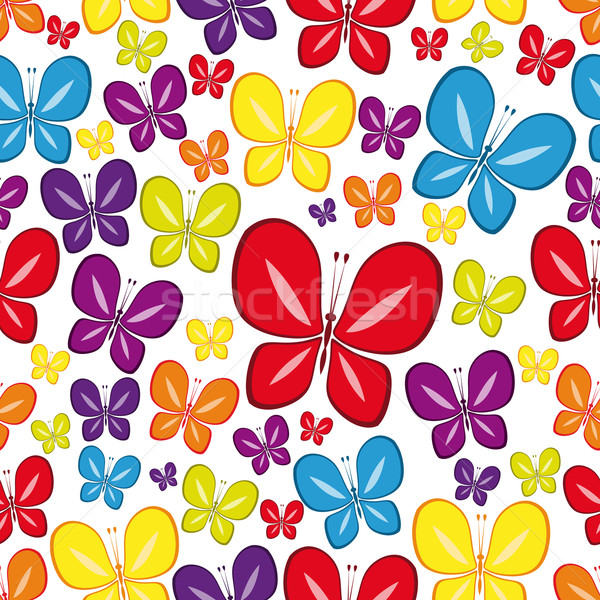 Vector Seamless Multicolor  Wallpaper. Stock photo © OlgaYakovenko