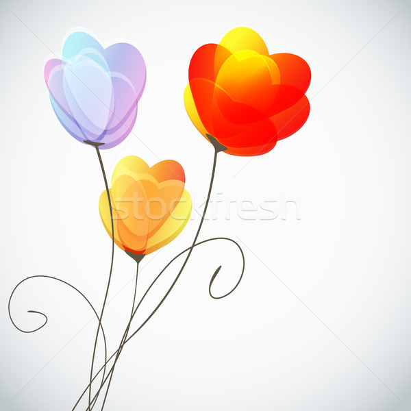 Stock fotó: Virágok · virág · absztrakt · levél · háttér · tapéta