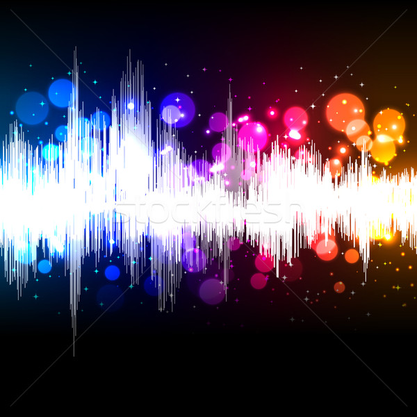 waveform music vector background  Stock photo © OlgaYakovenko