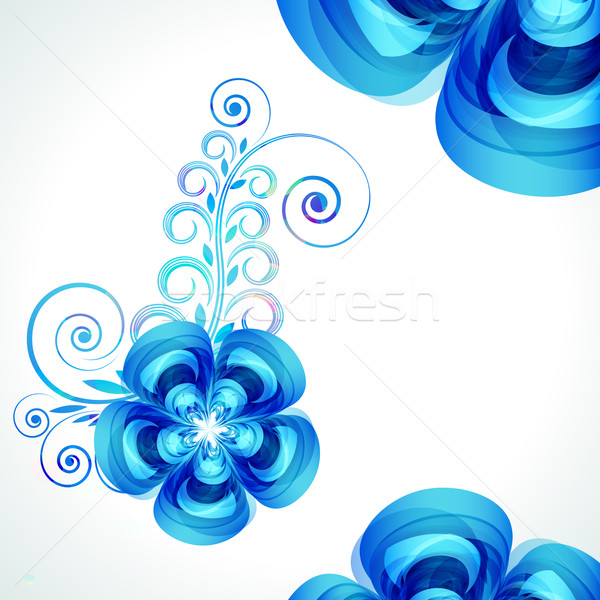 Absztrakt gyönyörű virág vektor borító sablon papír Stock fotó © OlgaYakovenko