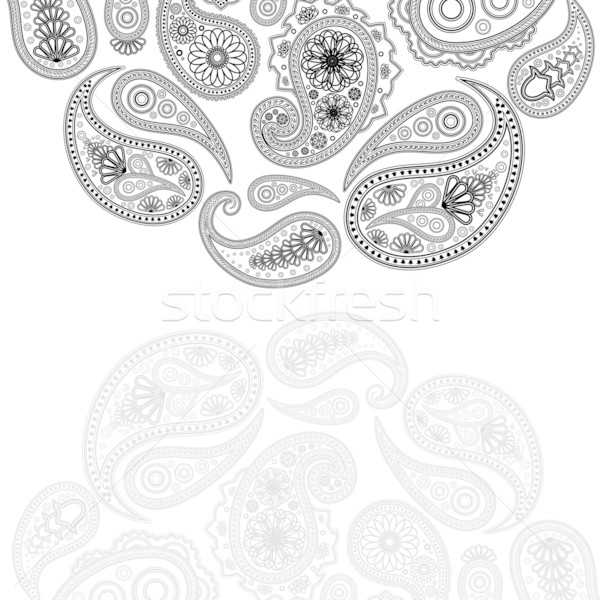 Vector ontwerp illustratie bloem abstract print Stockfoto © OlgaYakovenko
