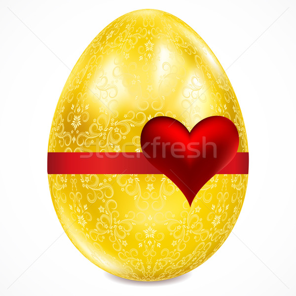 金の卵 フローラル イースター 食品 抽象的な ストックフォト © OlgaYakovenko