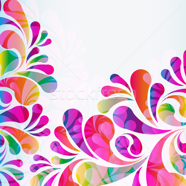 Absztrakt színes vektor háttér művészet nyár Stock fotó © OlgaYakovenko