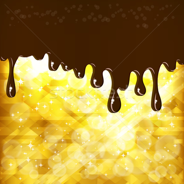 Abstract background with chocolate drops. Stock photo © OlgaYakovenko