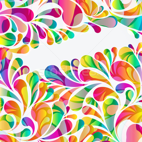 Abstract colorful arc-drop background. Vector. Stock photo © OlgaYakovenko