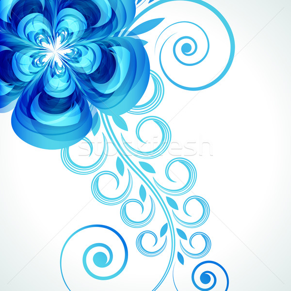 Abstract flower vector background cover template. Stock photo © OlgaYakovenko