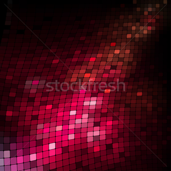 Stockfoto: Abstract · Rood · mozaiek · patroon · ontwerp · kunst