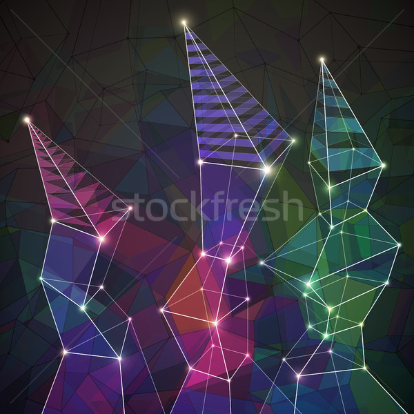 аннотация красочный геометрический вектора eps10 иллюстрация Сток-фото © oliopi