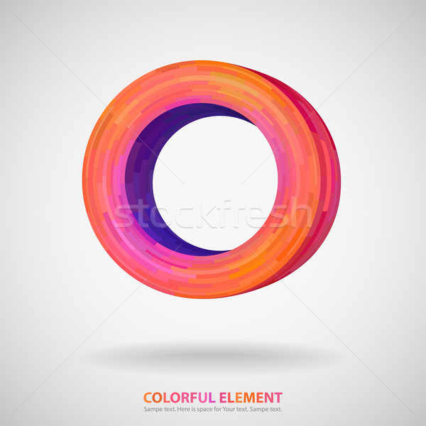 Farbenreich Element abstrakten Banner Raum Hintergrund Stock foto © oliopi