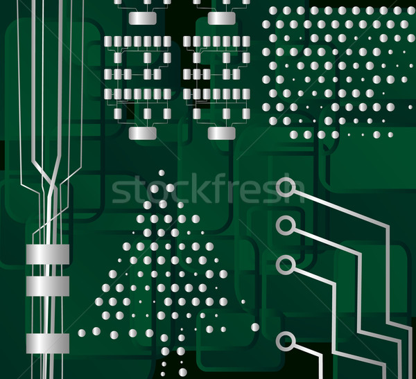 Stok fotoğraf: Noel · ağacı · devre · vektör · eps8 · örnek · teknoloji