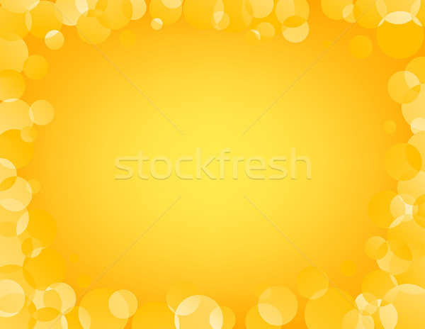 Abstrakten gelb Blasen Rahmen Vektor eps8 Stock foto © oliopi