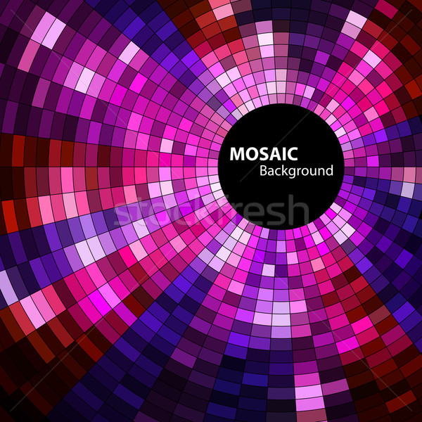 Foto stock: Mosaico · banner · espacio · texto · vector · eps8